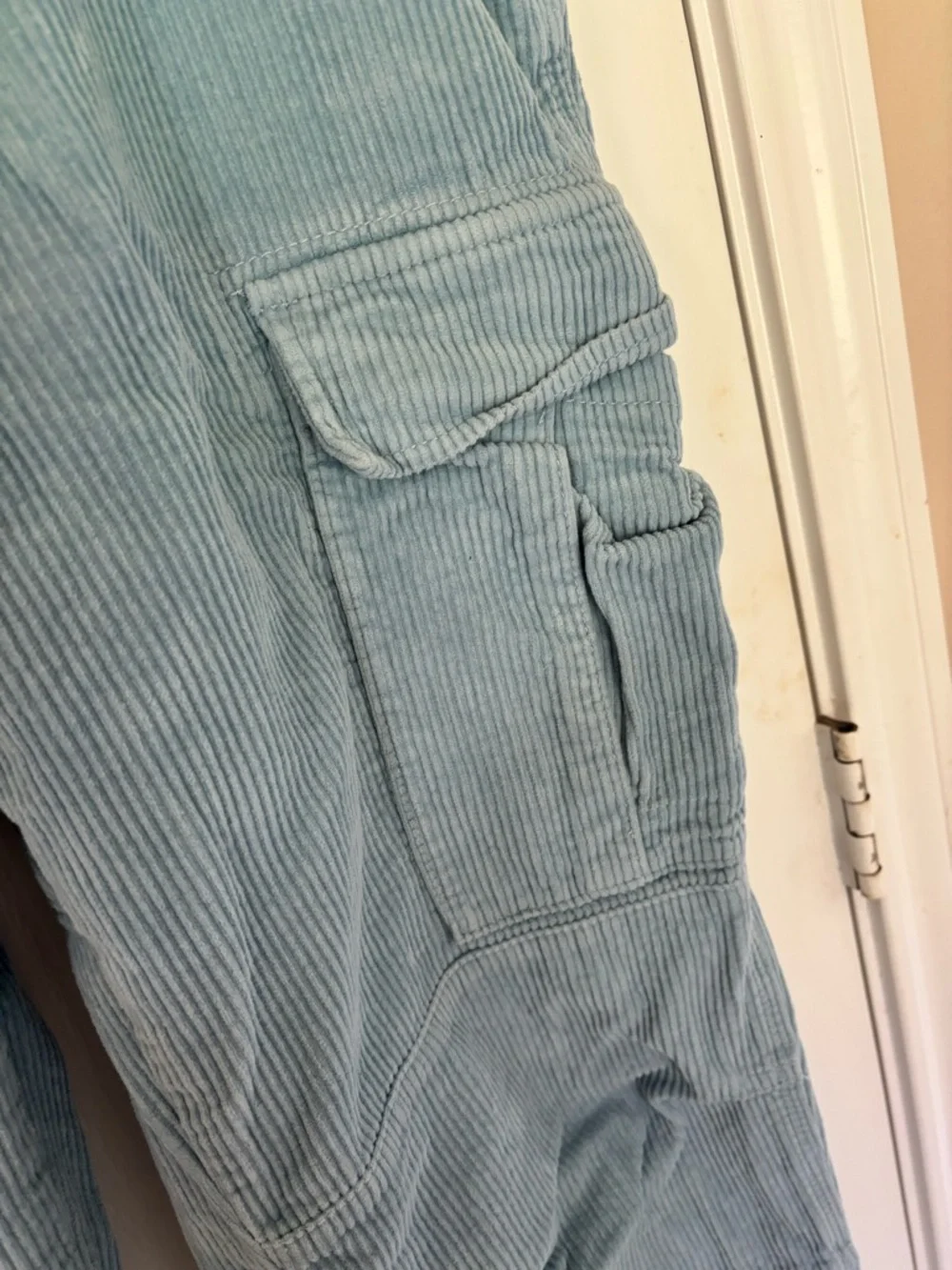Crazy Y2K Style Empyre Blue Corduroy Cargo Skater Streetwear‎ Pants Size 32